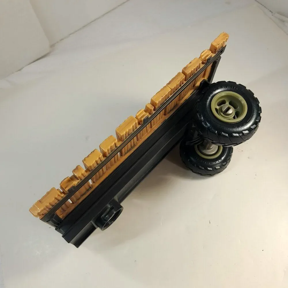 SCHLEICH Wild African SAFARI expedition truck trailer back part faux wood ONLY‎
